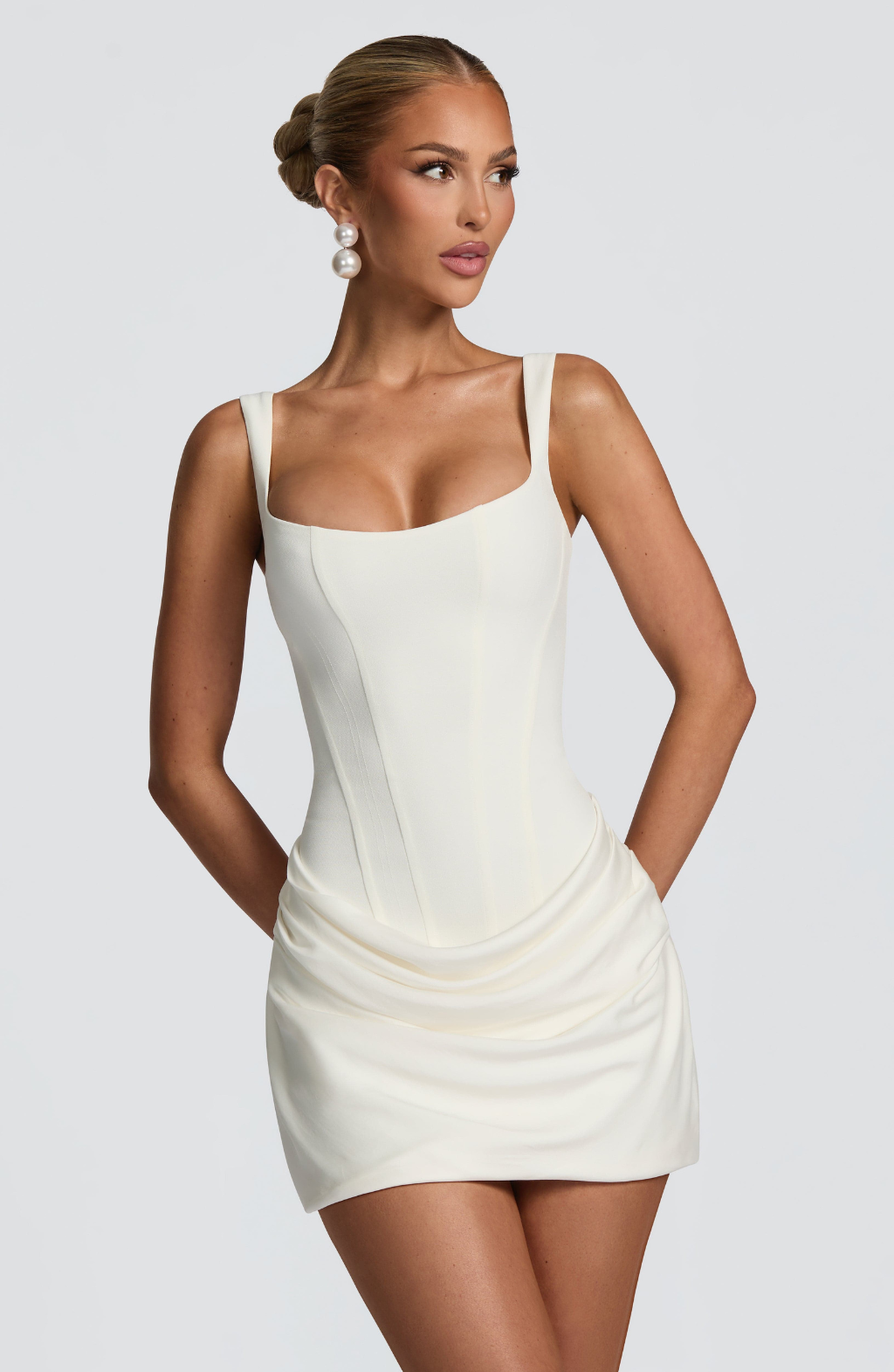 Valeria™ | Mini Abito Sculpting con Corsetto e Drappeggio Morbido