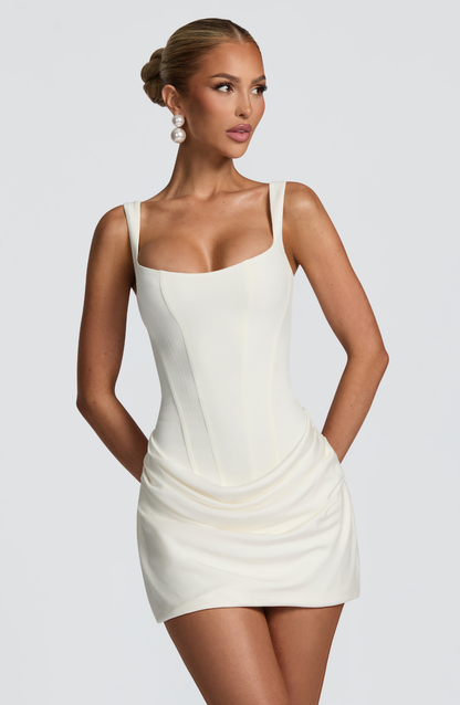 Valeria™ | Mini Abito Sculpting con Corsetto e Drappeggio Morbido