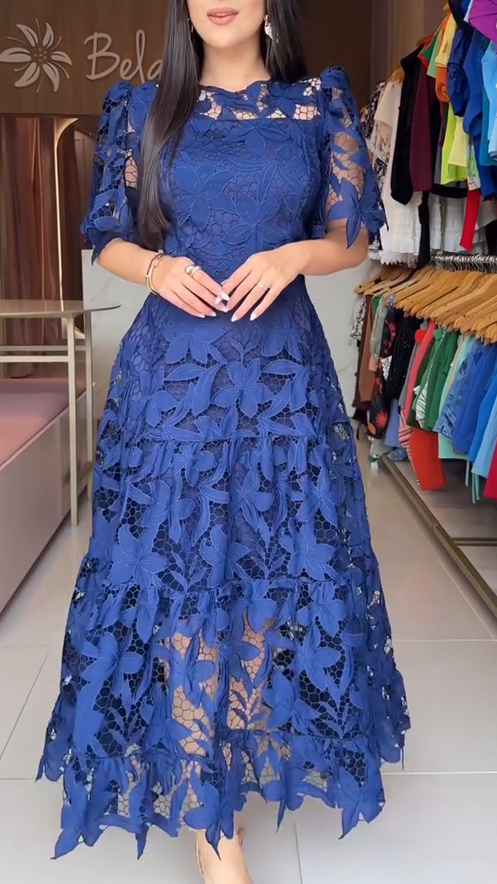 Women’s Round Neck Hollow Dress
