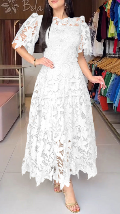 Women’s Round Neck Hollow Dress