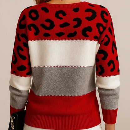 VELORA LEOPARD LUXE SWEATER
