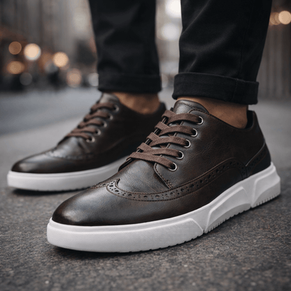 HARRINGTON LEATHER TRAINERS