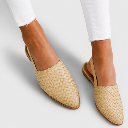 Simone | Mocassini slingback intrecciati