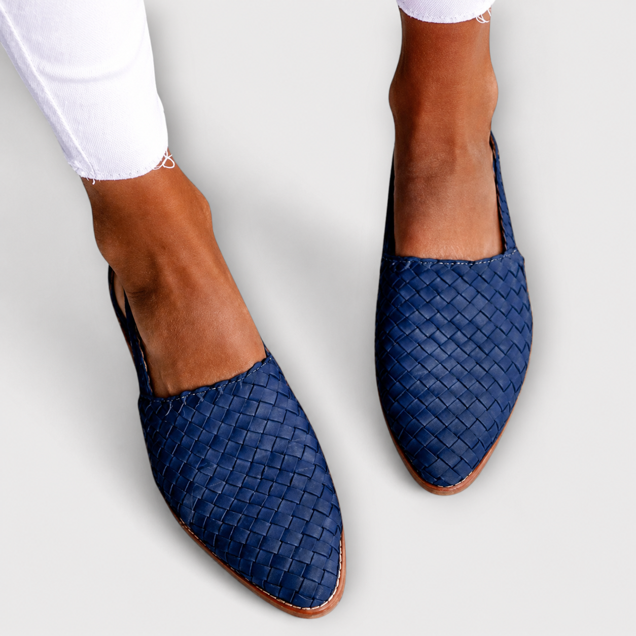Simone | Mocassini slingback intrecciati
