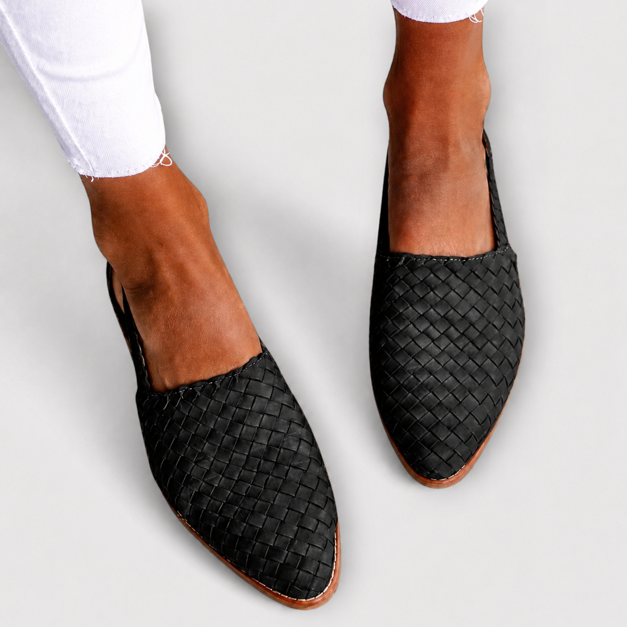 Simone | Mocassini slingback intrecciati