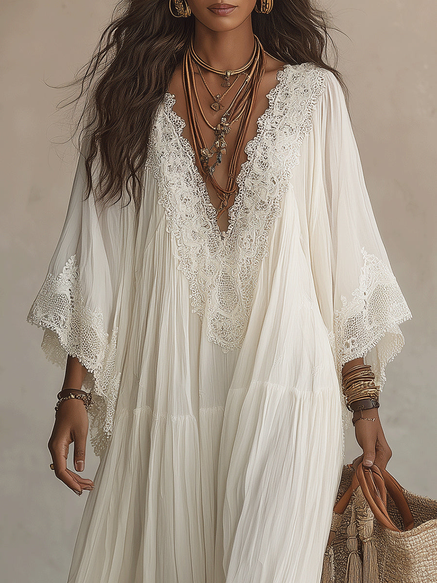 Adelaida | Abito lungo in chiffon