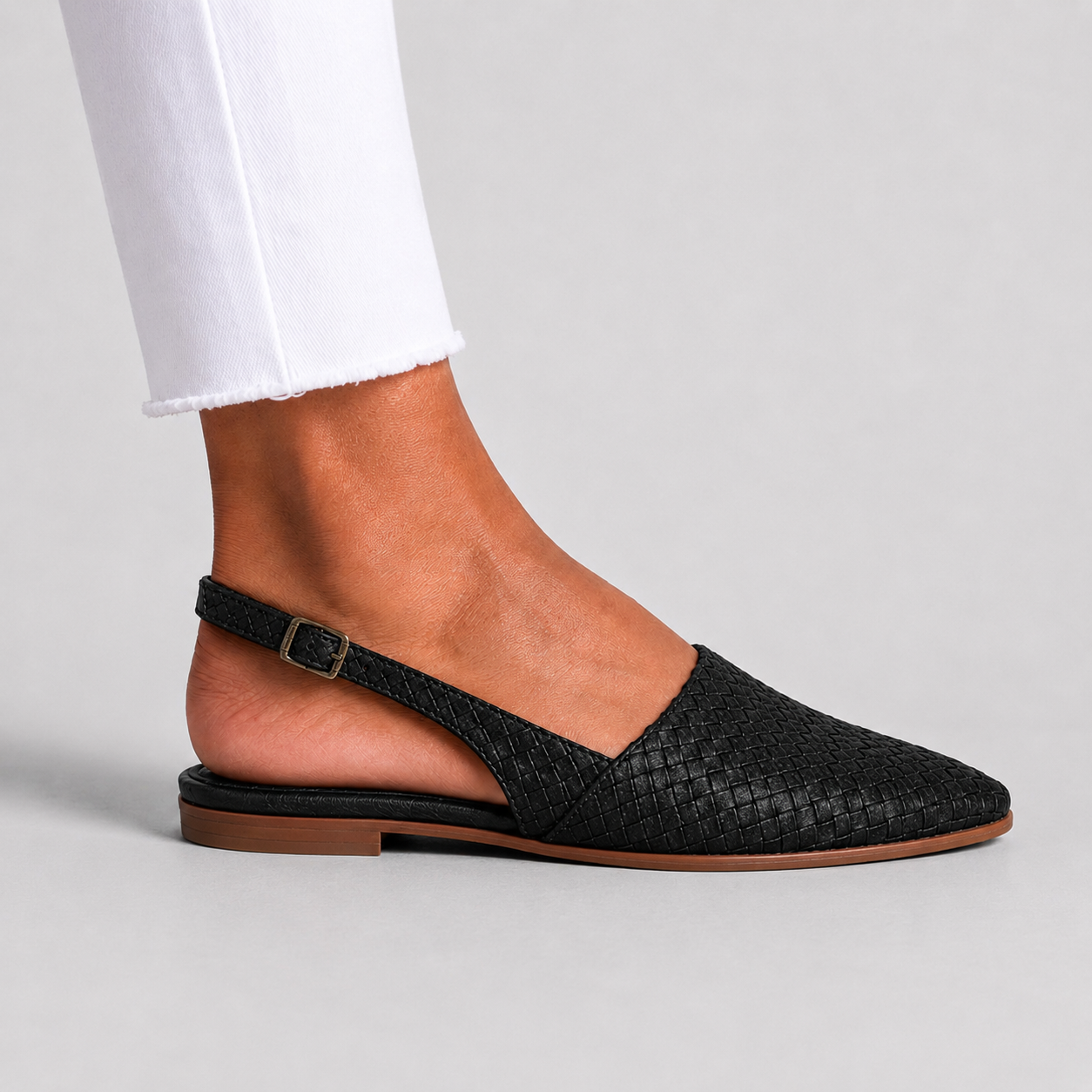 Simone | Mocassini slingback intrecciati