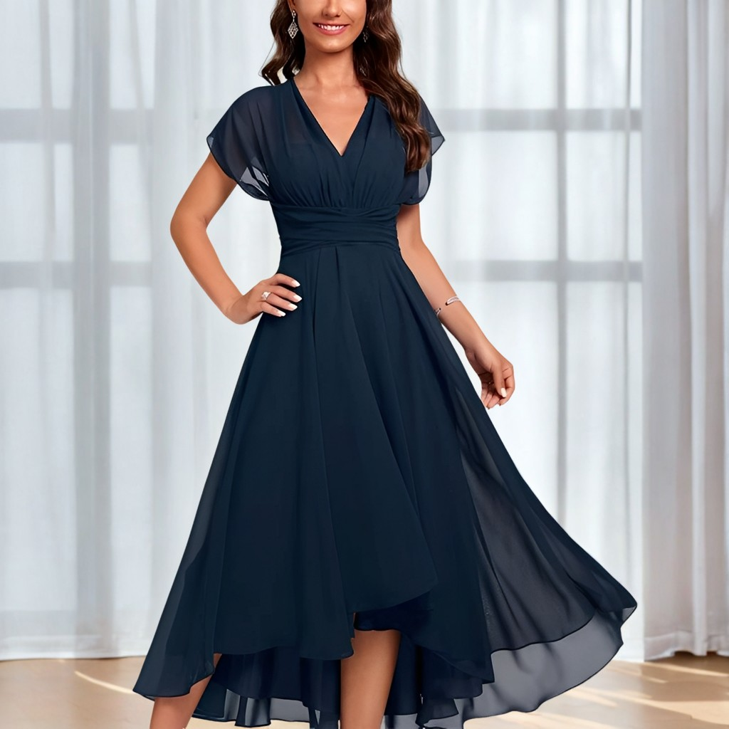 Bethel - Elegante, leggero abito in chiffon per donne